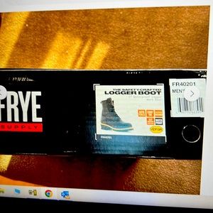 Frye men’s logger boots